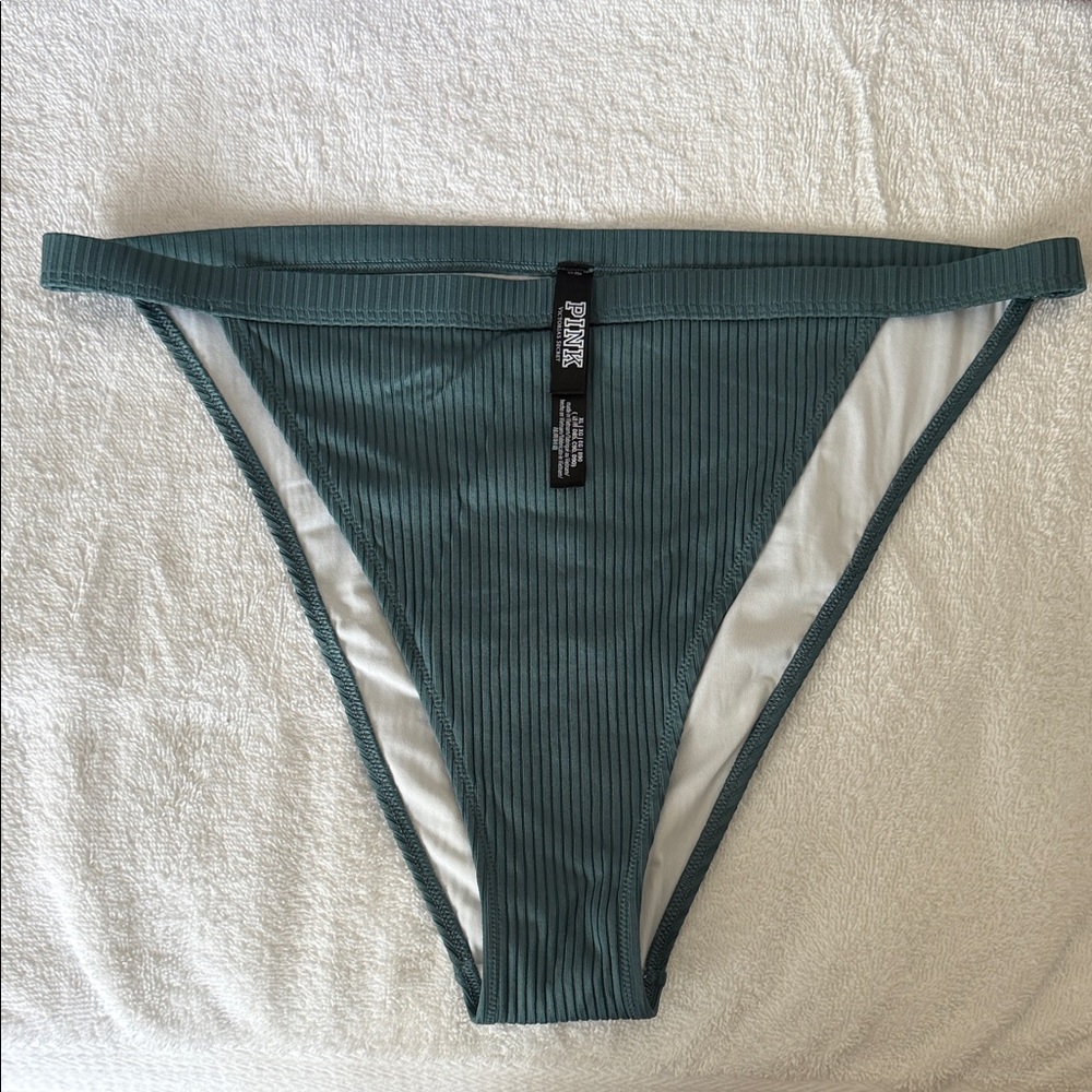 Victoria's Secret Teal Ribbed Swimwear